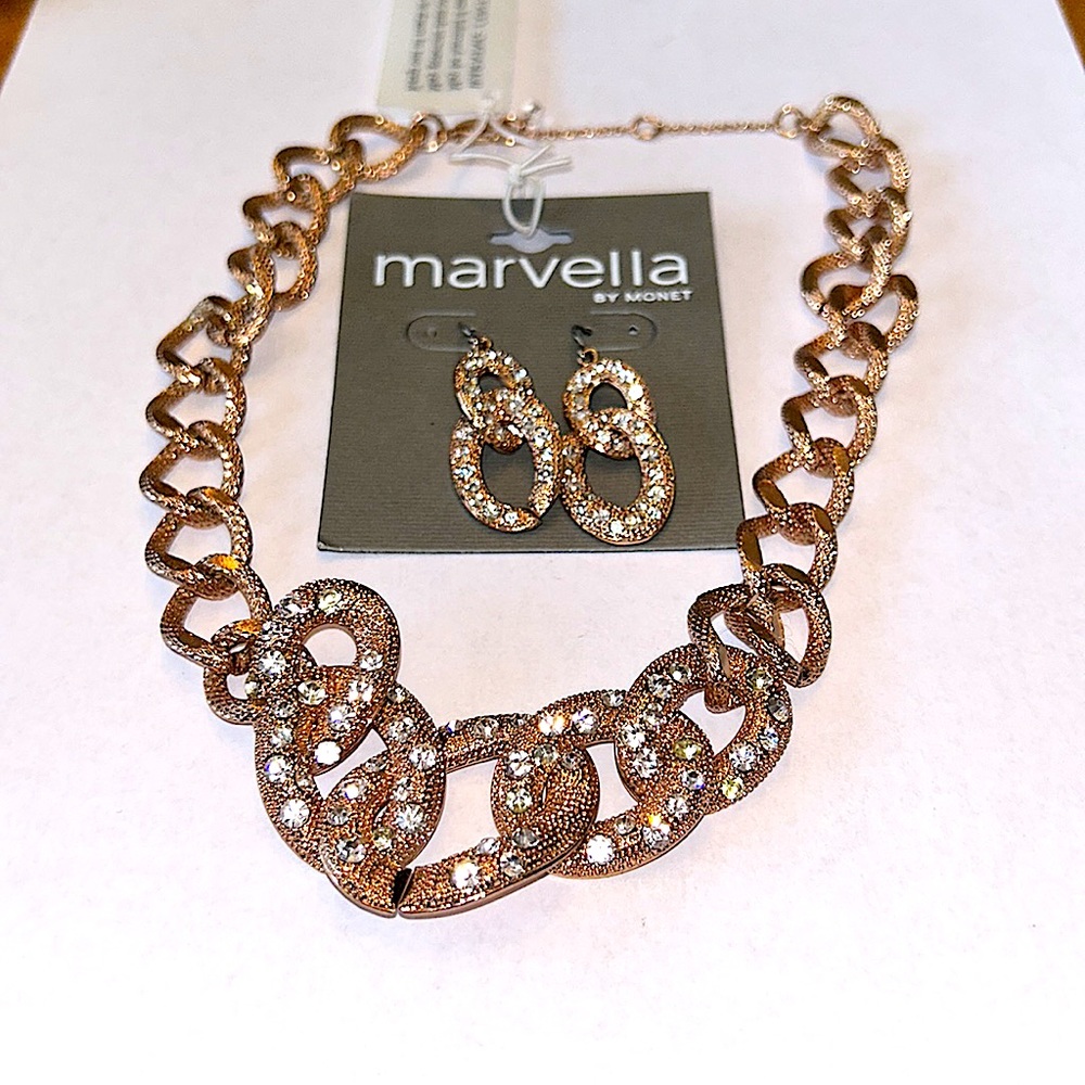Marvella Champagne Jewelry Set